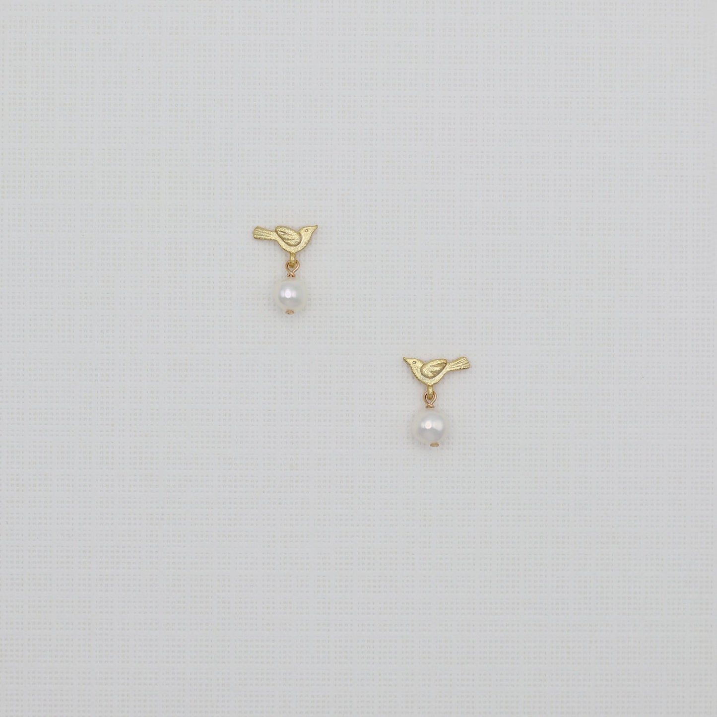 MINI BIRDIE STUD EARRINGS - GOLD