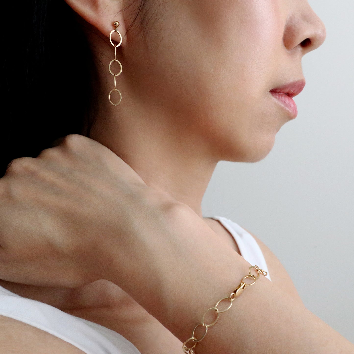 GRAND CABLE CHAIN JEWELRY SET - GOLD