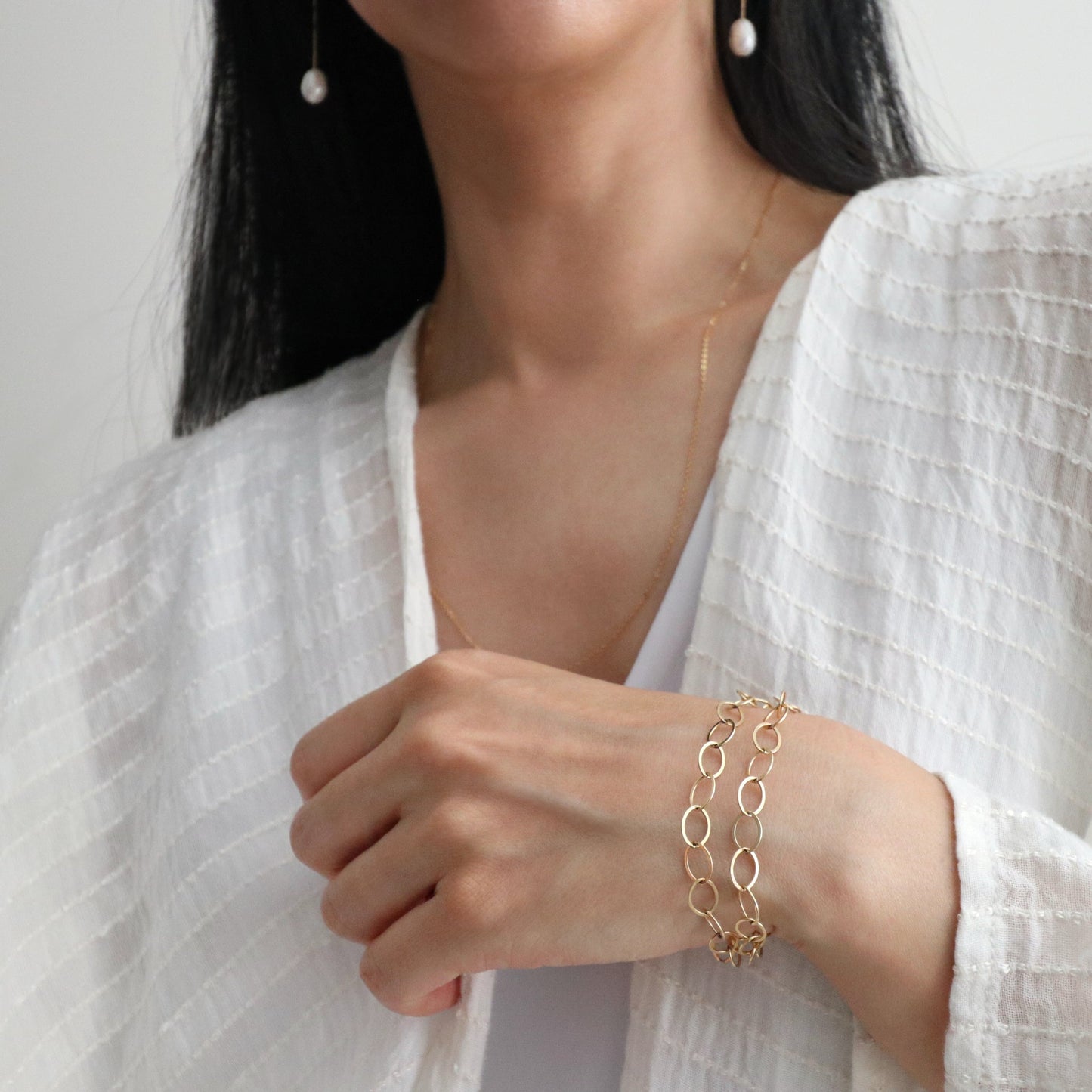GRAND CABLE CHAIN BRACELET - GOLD