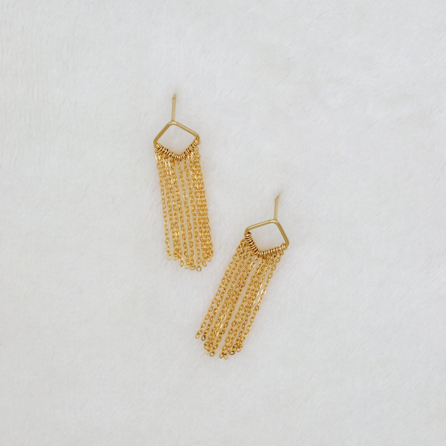 FRINGE EARRINGS - GOLD