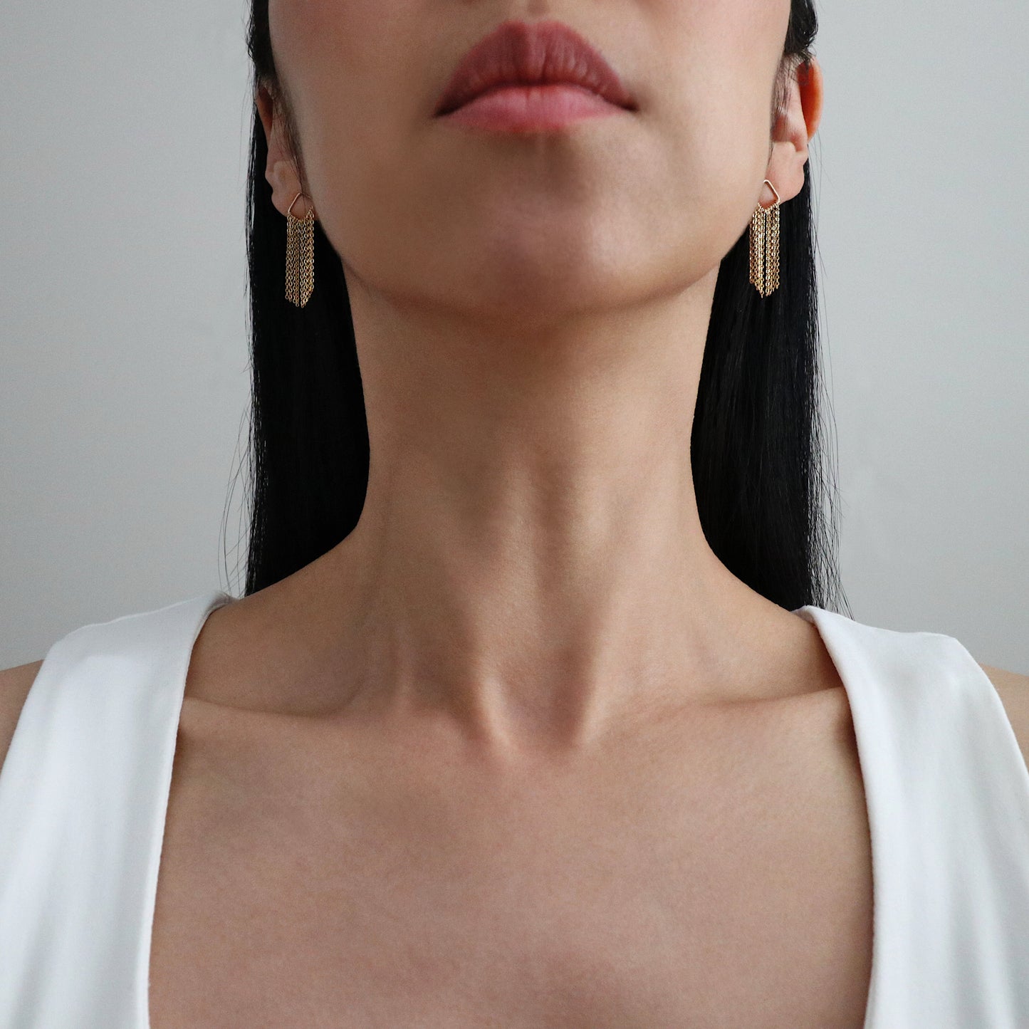 FRINGE EARRINGS - GOLD