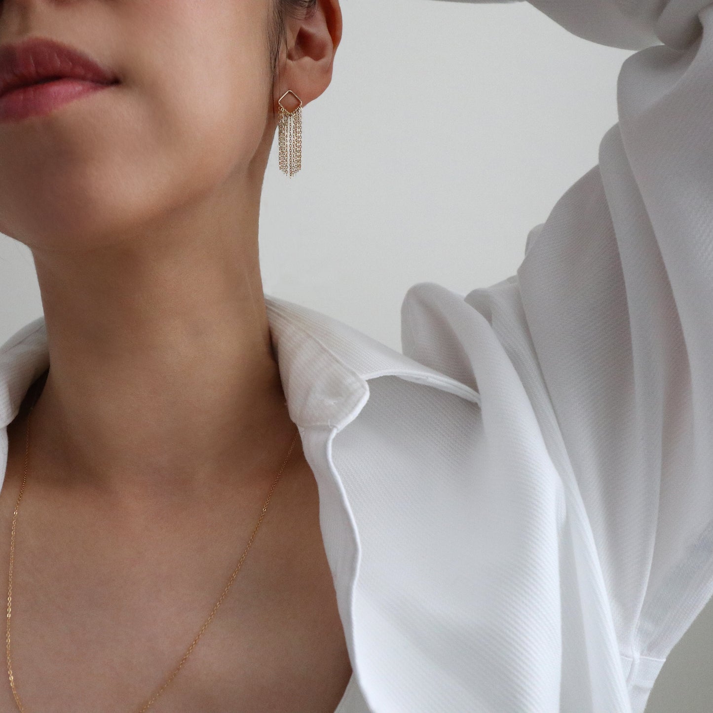 FRINGE EARRINGS - GOLD