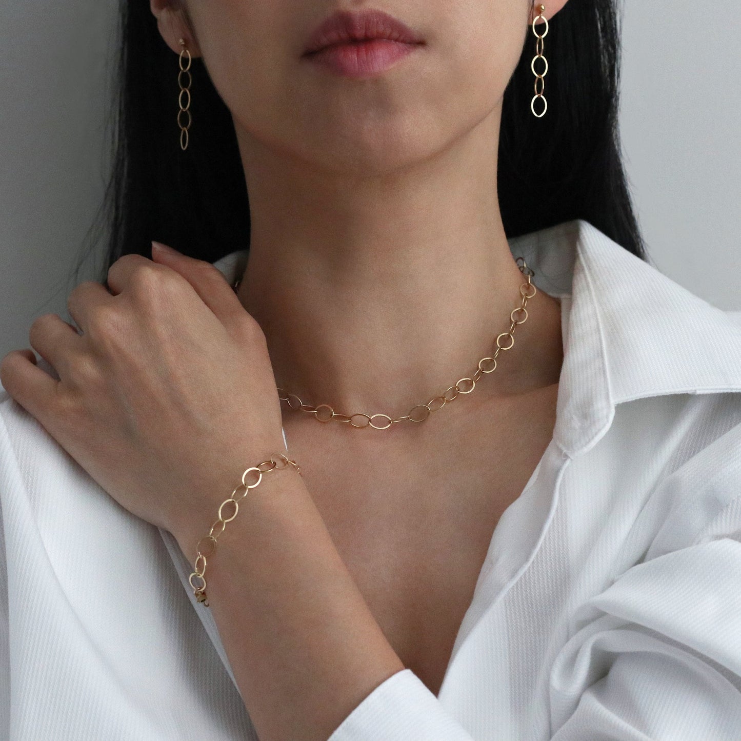 GRAND CABLE CHAIN NECKLACE - GOLD