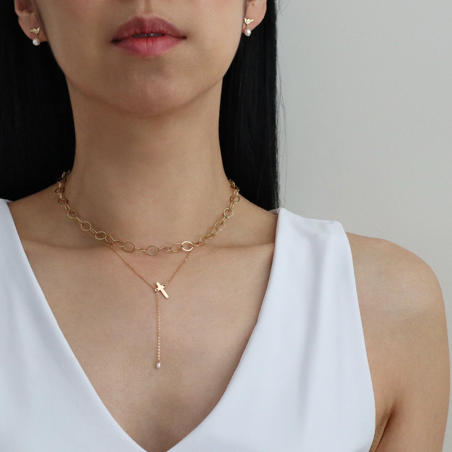 GRAND CABLE CHAIN NECKLACE - GOLD