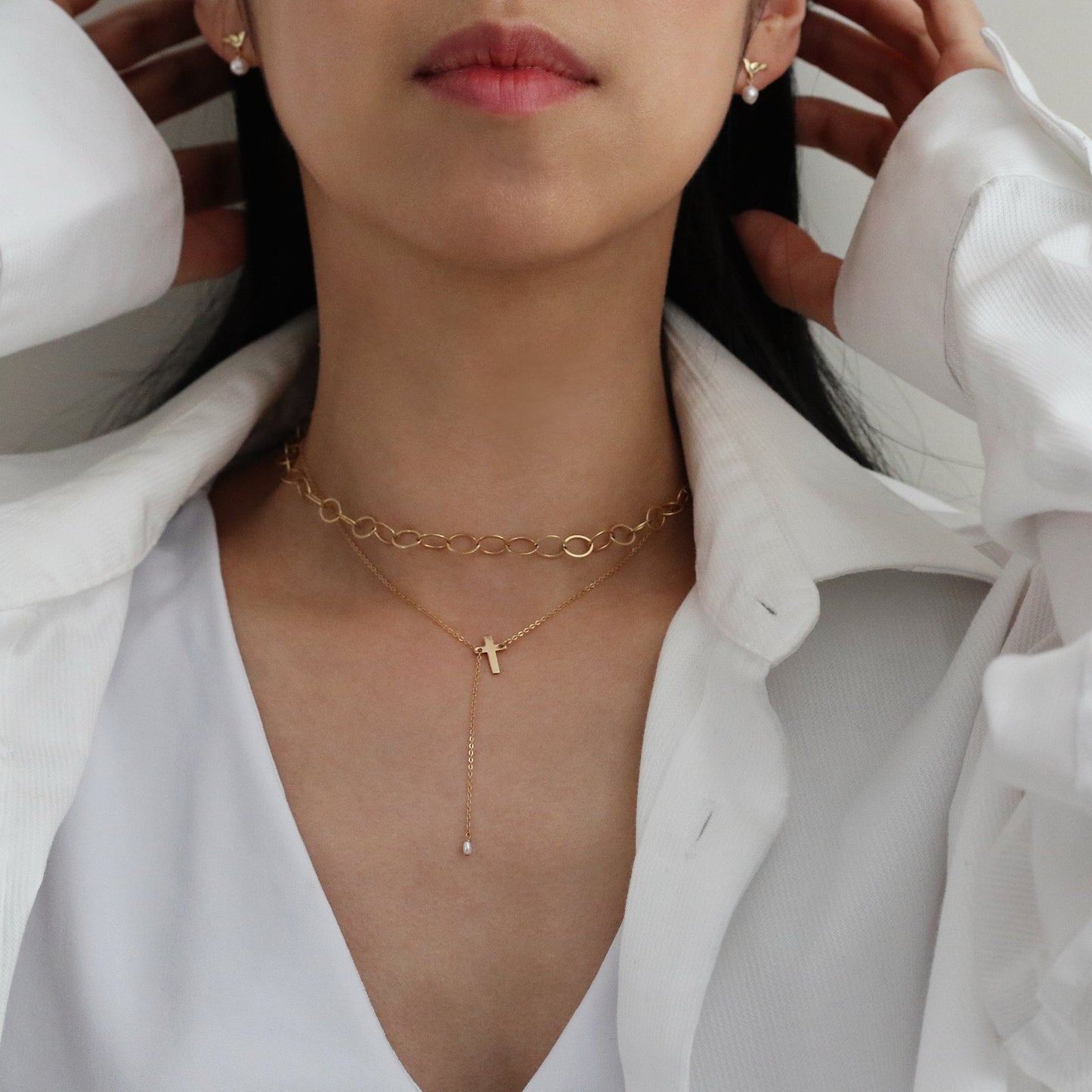 MINI BIRDIE STUD EARRINGS - GOLD