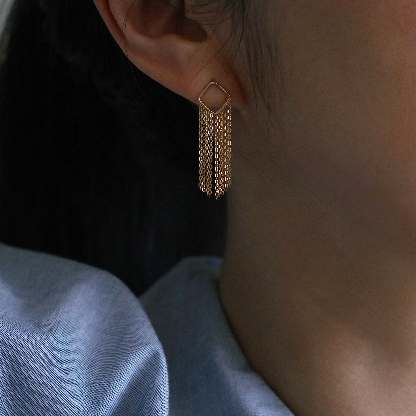 FRINGE EARRINGS - GOLD