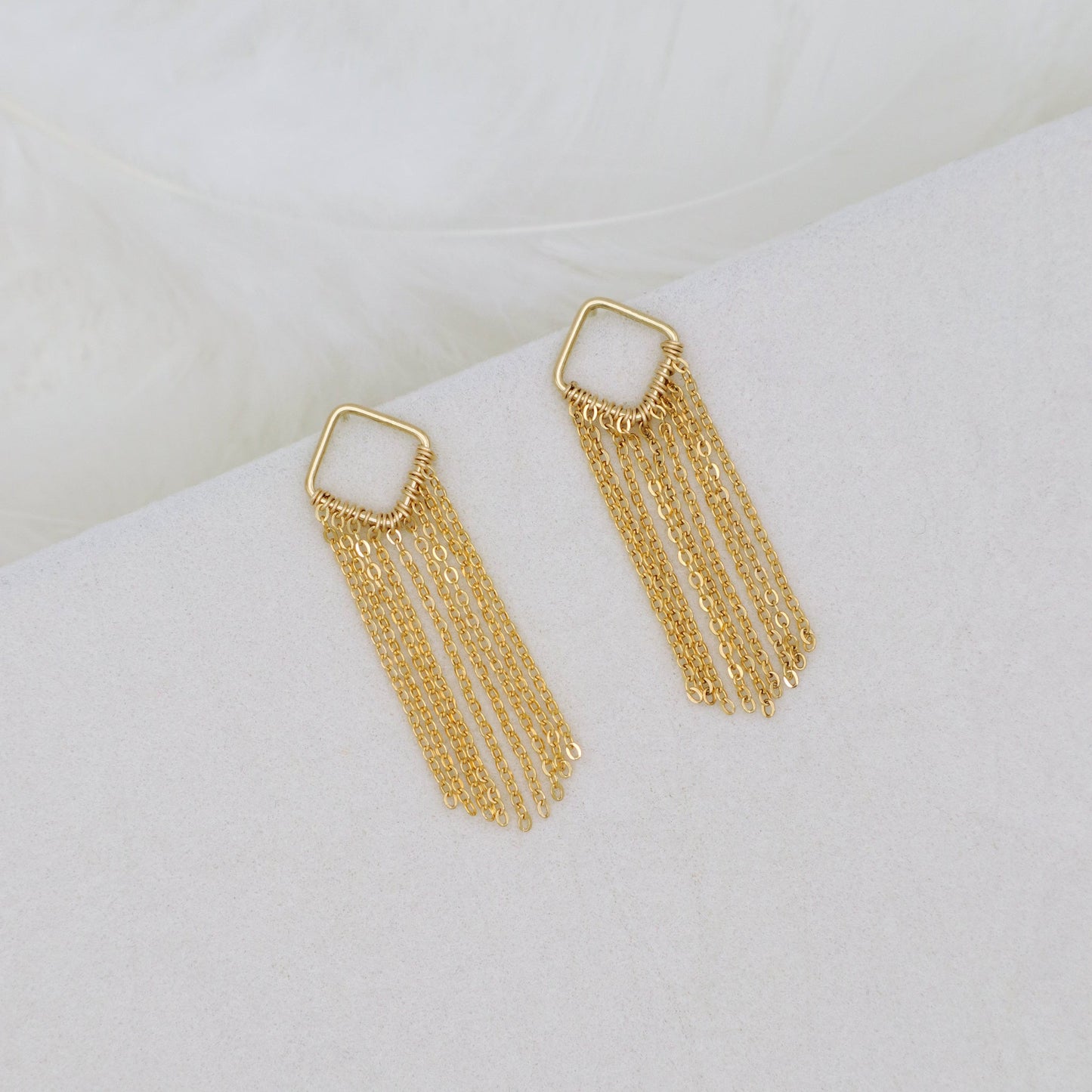 FRINGE EARRINGS - GOLD