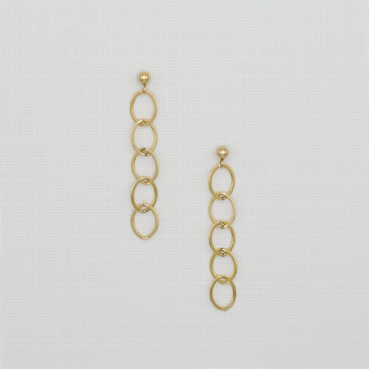 GRAND CABLE CHAIN EARRINGS - GOLD