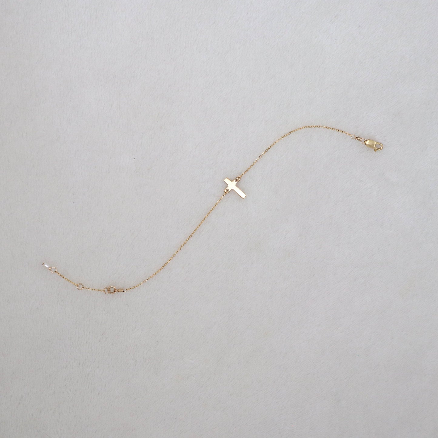MINI CROSS BRACELET - GOLD